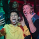 Xolo Mariduena and William Zabka party in Cobra Kai season 3.